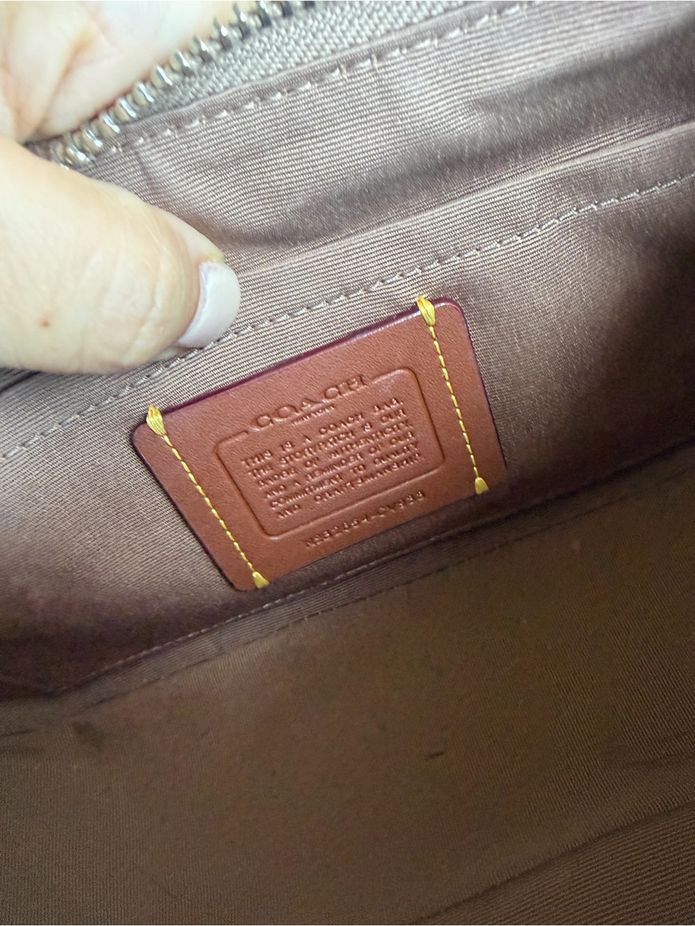 Coach Signature Zip Shoulder Bag - Picture 4 of 5